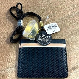 Lanyard pocketbac holder and card holder